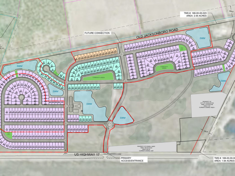 Aerial rendering of Golden Grove